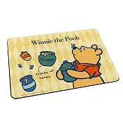 【Disney 迪士尼】軟式珪藻土地墊 菱格系列 熊抱 瑪麗貓 (60*40*0.5cm) 菱格維尼