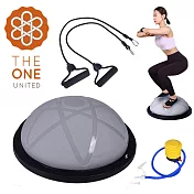 【The One】波力半圓平衡球/波力球/平衡球/有氧階梯踏板/波速球  灰色