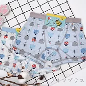 狐狸熊涼感男童平口褲-63486-2件X4卡 S 混色