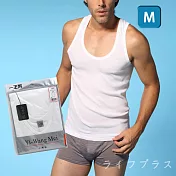 Yi-Wang Mei男V領背心內衣-白色-6200-3件組 M 混色