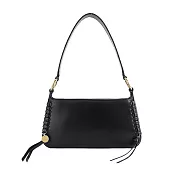 SEE BY CHLOE TILDA 編織牛皮手提/肩背包 黑色