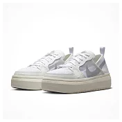 Nike W COURT VISION ALTA TXT 女休閒鞋-白銀-CW6536102 US5 白色