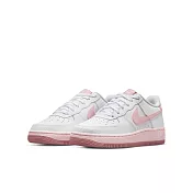 NIKE AIR FORCE 1 (GS) 中大童休閒鞋-白粉-CT3839107 US3.5 白色