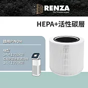 適用 Pinoh 品諾 DA-A1002RW DA-A1004RW 長效抗菌空氣清淨機 HEPA+活性碳二合一濾網 可替換DA-A02