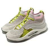 Nike 籃球鞋 Cosmic Unity 3 EP 男鞋 米白 粉紅 綠 襪套 環保材質 中筒 DV9088-001 26cm BEIGE/PINK