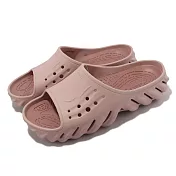 Crocs 拖鞋 Echo Slide 男鞋 女鞋 粉 粉紅礦泥 卡駱馳 2081706TY 25cm PINK CLAY