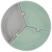土耳其minikoioi-防滑矽膠拼圖餐盤-抹茶綠