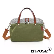 tripose 漫遊系列岩紋玩色兩用手提背包 抹茶綠