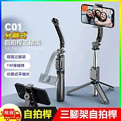 全功能分離式補光自拍桿自拍架-C01