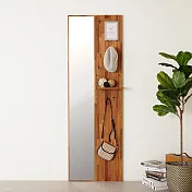 Homelike 喜家居180cm洞洞板壁鏡(二色)(2302) 淺胡桃色