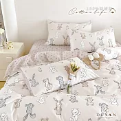 【DUYAN 竹漾】40支精梳棉雙人床包三件組 / 小布玩偶 台灣製