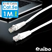 【2入組】 aibo Cat.5e RJ45 Hight-Speed高速網路傳輸線-1M