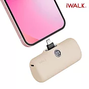 iWALK Pro 閃充數顯直插式4800mAh行動電源lightning頭 錫奶