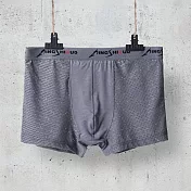 【STizi 史堤茲】和事現貨 男士平角內褲 3入組 透氣網孔鏤空 冰絲四角褲 舒適內褲(N007 3入組) 4XL 灰色