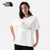 THE NORTH FACE W S/S EARTH DAY GRAPHIC TEE - AP 女短袖上衣-白-NF0A7WETFN4 2XL 白色