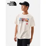 THE NORTH FACE M S/S PHOTOPRINT GRAPHIC TEE - AP 男短袖上衣-米白-NF0A81N7N3N L 白色