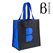 BAGMIO B LOGO 手提袋- 黑藍