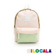 CILOCALA 限量版亮彩尼龍防潑水COMBI後揹包-中大 椰奶白