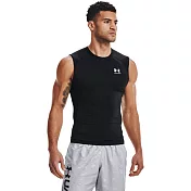 Under Armour 男 HG Armour背心T-Shirt-黑-1361522-001 M 黑色