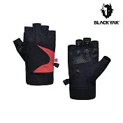 【BLACKYAK】50週年紀念款透氣半指手套 XS 黑色