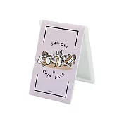 【Disney 迪士尼】折疊化妝鏡 奇奇蒂蒂 化妝鏡 折疊鏡 (小) (10.5*6.5*0.5cm) 尖叫彈開