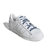 ADIDAS SUPERSTAR W 女休閒鞋-白藍-GX2012 UK5 白色