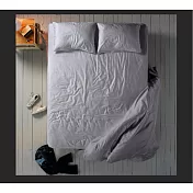 【Fuwaly】舒芙蕾防蟎防水單人床包3.5尺(防水 防螨 單人 床包 保潔墊 素色寢具 過敏) 灰色