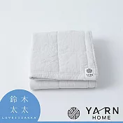 【YARN HOME】UKIHA 脫脂棉混紗速乾格紋毛巾 (共4色) - (米白) | 鈴木太太公司貨