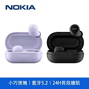 【NOKIA】超輕入耳式 真無線藍牙耳機 藍牙5.2 ENC降噪(E3100 Plus) 紫色