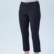 【荒野wildland】女彈性抗UV合身8分褲黑色 S 黑色