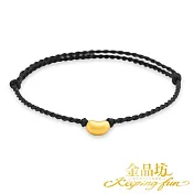 【金品坊】999.9黃金相思豆細蠟線手繩 0.03錢±0.02 招財黑