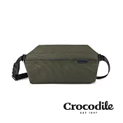 【Crocodile】鱷魚皮件 X-lite4.0系列 防潑水斜背包 尼龍小包 側背包推薦-0104-10802-新品上市 綠色