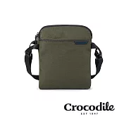 【Crocodile】鱷魚皮件 X-lite4.0系列 防潑水斜背包 尼龍側背包 小包推薦-0104-10801-新品上市 綠色
