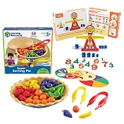 【華森葳兒童教玩具超值組】分類水果派(數學教具)+小熊數學天平(邏輯數量)