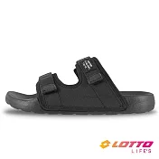 LOTTO 義大利 男 NOLAN 諾蘭 休閒拖鞋- 25cm 黑