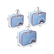 【COMET】卡通兒童棉被衣物收納包-組合包(JY2205) 藍色鯊魚