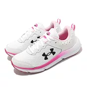 Under Armour 慢跑鞋 Charged Assert 10 女鞋 白 粉 運動鞋 UA 3026179102