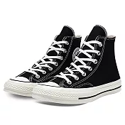 CONVERSE CTAS 70 HI BLACK/BLACK/EGRET 男女休閒鞋-黑-162050C US6 黑色