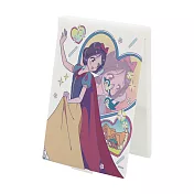 【Disney 迪士尼】折疊化妝鏡 少女漫畫 化妝鏡 折鏡 (中) (11.5*9.2*0.5cm) 花朵愛情