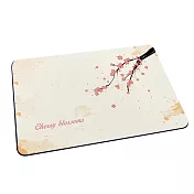 軟式珪藻土地墊 自創 日式風格 地墊 珪藻土 (60*40*0.5cm) 水彩櫻花