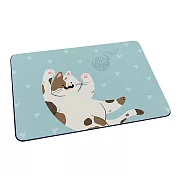 軟式珪藻土地墊 自創 貓咪系列 地墊 珪藻土 (60*40*0.5cm) 毛球貓貓