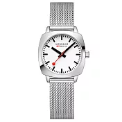 Mondaine 瑞士國鐵 Petite Cushion方圓 系列腕錶 – 米蘭鋼鏈 / 31110SM