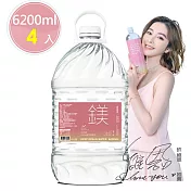許維恩推薦【天然鎂】100%海洋深層水6200ml(2瓶/箱)，共2箱