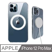 【Timo】iPhone 12 Pro Max 6.7吋 MagSafe磁吸四角防摔透明手機保護殼套