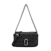 MARC JACOBS THE J MARC MINI小羊皮絎縫鏈袋兩用包-迷你/多色選- 黑