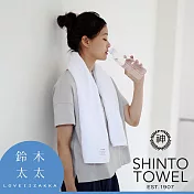 【神藤毛巾】YUKINE 雪中漫步有機棉蓬厚毛巾 共6色- (寒霜白) | 鈴木太太公司貨