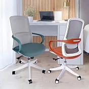 【AOTTO】簡約透氣網椅(電腦椅 辦公椅 老闆椅 工學椅) 藍綠色