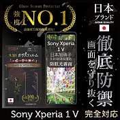 【INGENI徹底防禦】Sony Xperia 1 V 保護貼 保護膜 日本旭硝子玻璃保護貼 (滿版 黑邊 防眩光霧面)