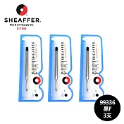 SHEAFFER 原子筆芯 吊卡T PK型 3支 (藍F/藍M/黑F/黑M) 黑F