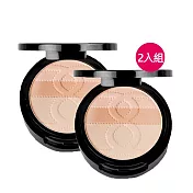 【UNICAT 變臉貓】MEILIN 超持久防曬3色粉餅9g 2入組